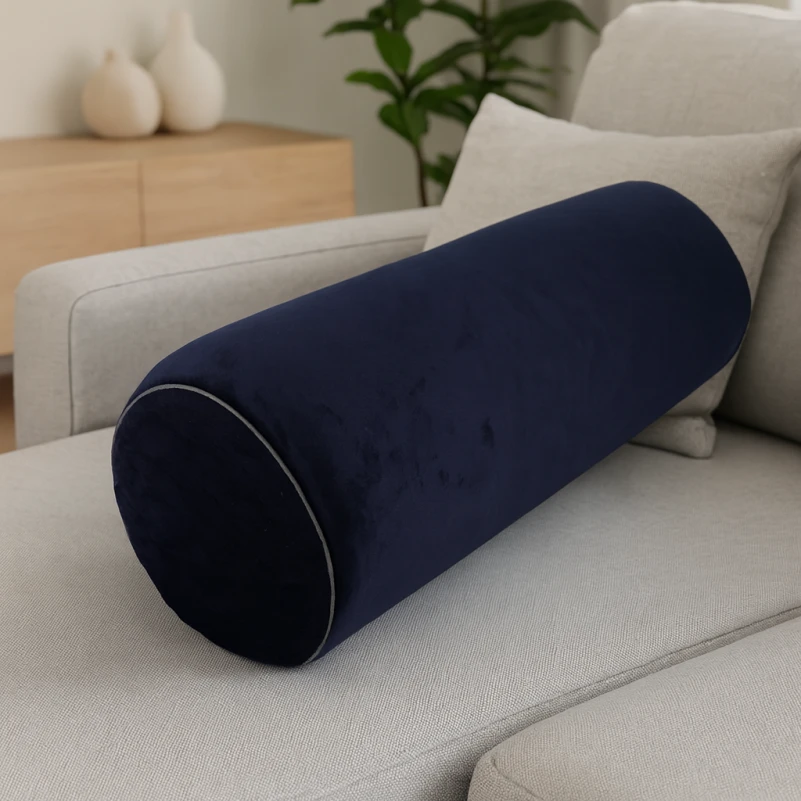 Подушка-валик №8493 Velvet Line 28-0006 Navy blue