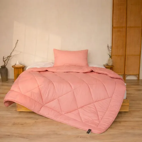 Набір антиалергенний з Тенсель Супер Теплий Eco Light Coral №1755 (ковдра + подушка 50*70 середня)