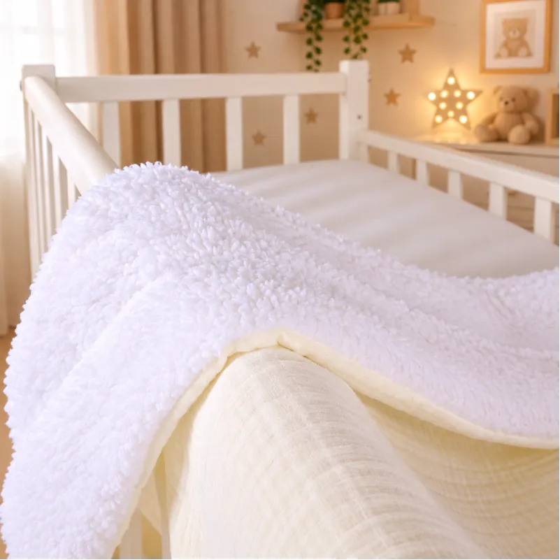 Дитячий плед №081 Teddy Muslin Milk - 2