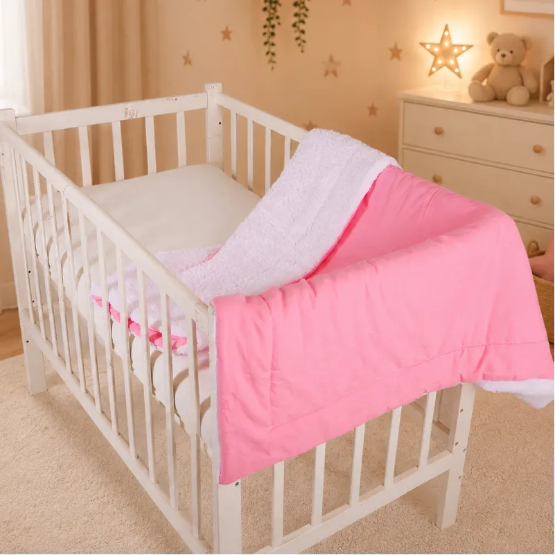 Дитячий плед №071 Teddy Flannel 008 Pink