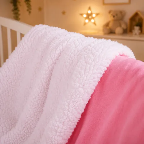 Детский плед №071 Teddy Flannel 008 Pink - 2