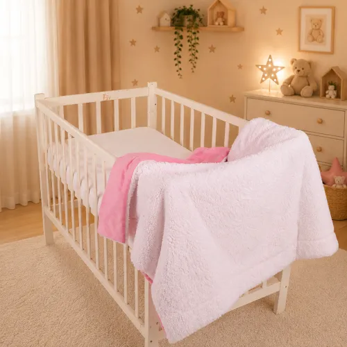 Детский плед №071 Teddy Flannel 008 Pink - 3