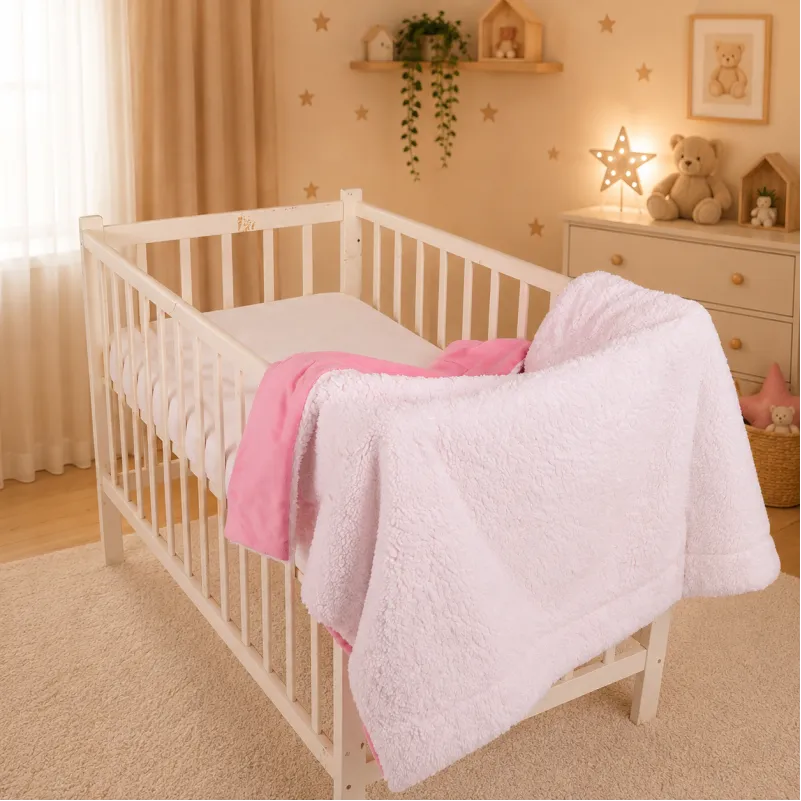 Дитячий плед №071 Teddy Flannel 008 Pink - 2