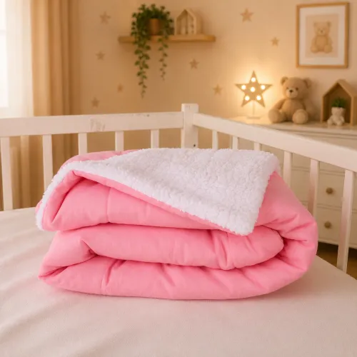 Детский плед №071 Teddy Flannel 008 Pink - 4