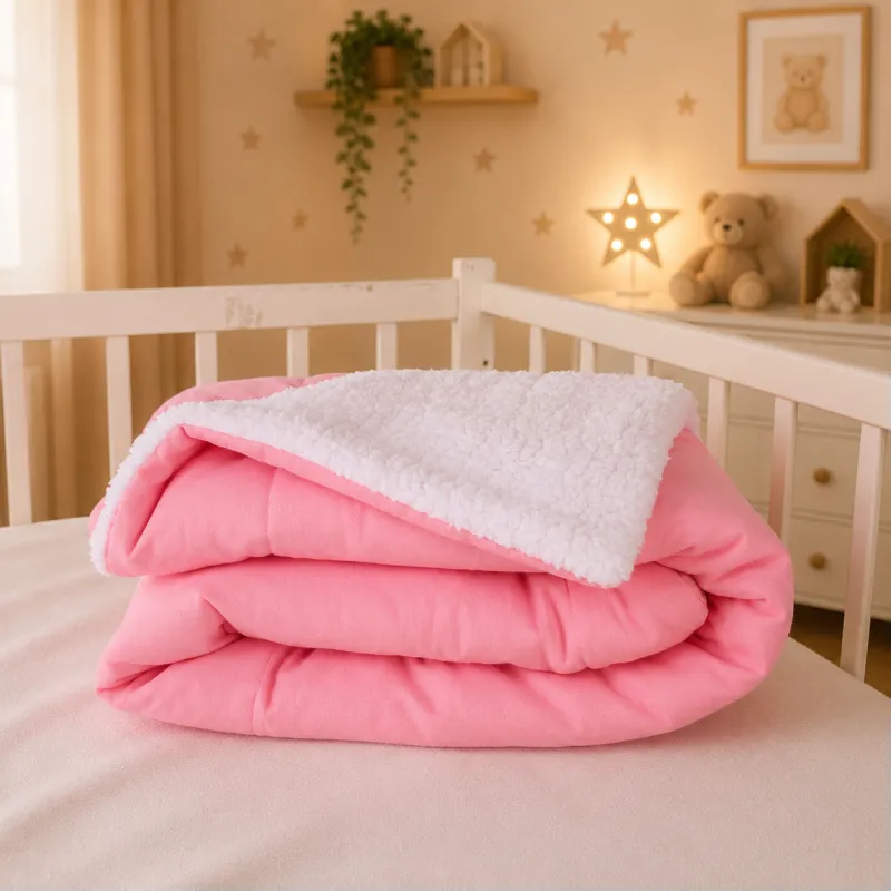 Дитячий плед №071 Teddy Flannel 008 Pink - 3