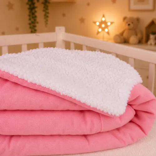 Детский плед №071 Teddy Flannel 008 Pink - 5