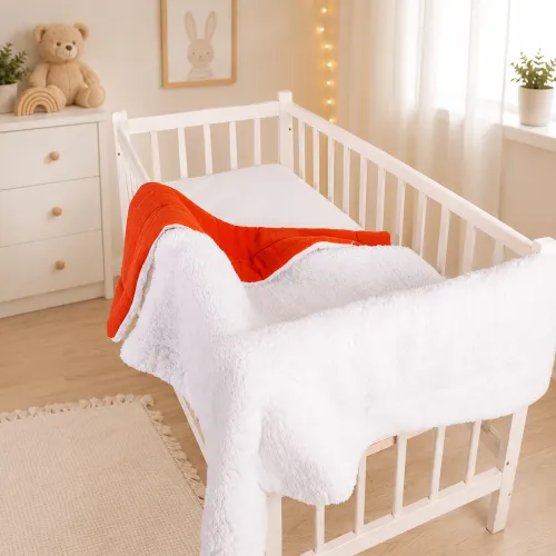Детский плед №082 Teddy Muslin Terracotta - 3