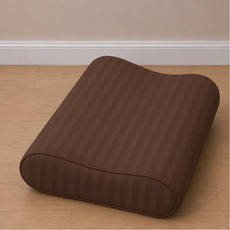Наволочка №10016 Satin Stripe 30-0006 Dark Brown