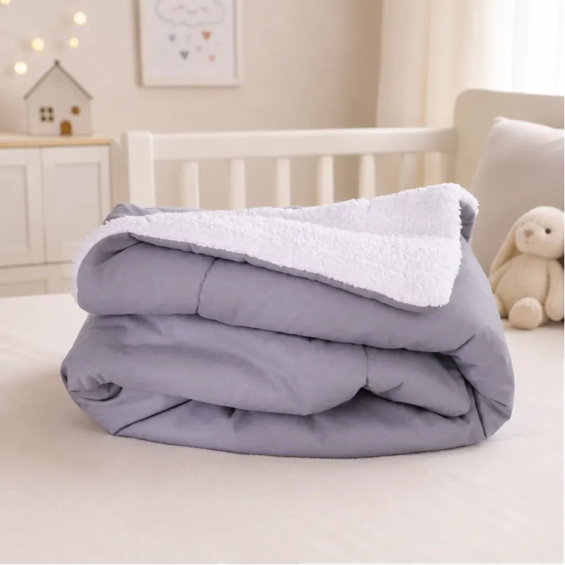 Дитячий плед №073 Teddy Flannel 001 Ash grey - 3