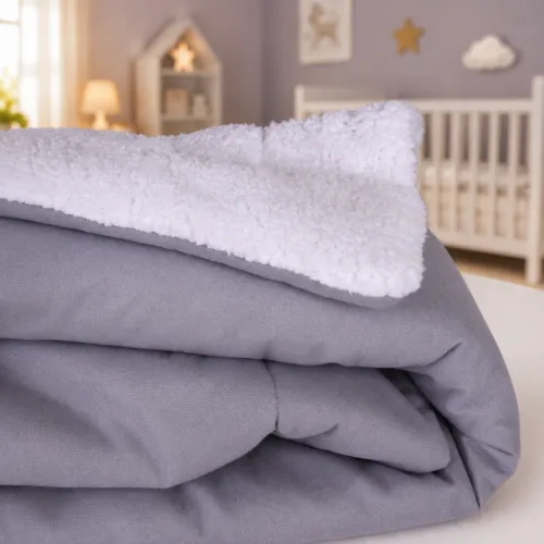 Детский плед №073 Teddy Flannel 001 Ash grey - 5