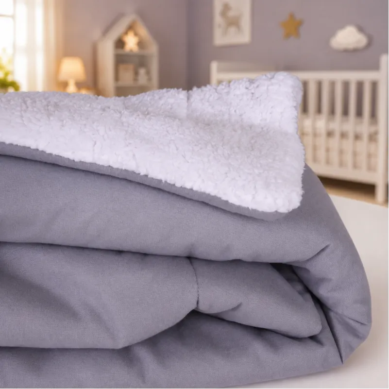 Дитячий плед №073 Teddy Flannel 001 Ash grey - 4