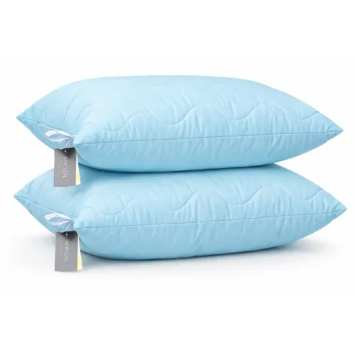 Набір антиалергенний з Тенсель Супер Теплий Eco Light Blue №1670 (ковдра + подушка 50*70 середня) - 5