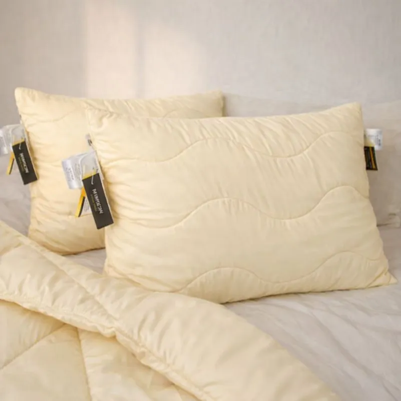 Набір Шовковий Супер Теплий Eco Light Creamy №1689 (ковдра + подушка 50*70 середня) - 4