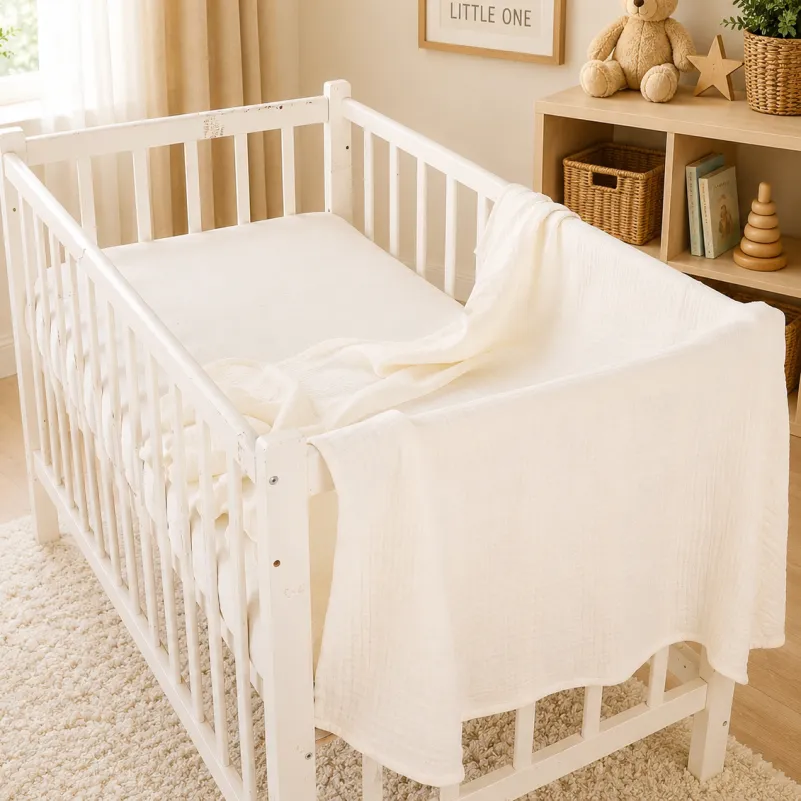Детский плед №002 Pure Muslin Milk