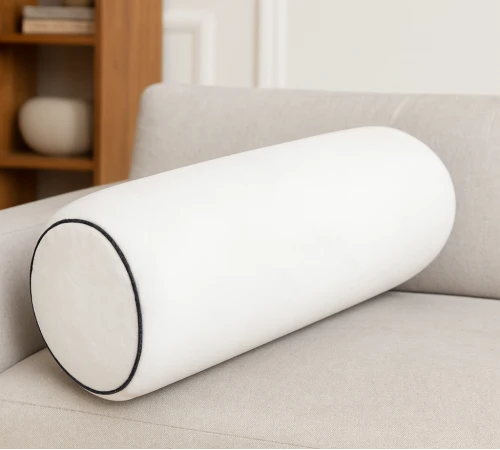 Подушка-валик №8489 Velvet Line 28-0001 White