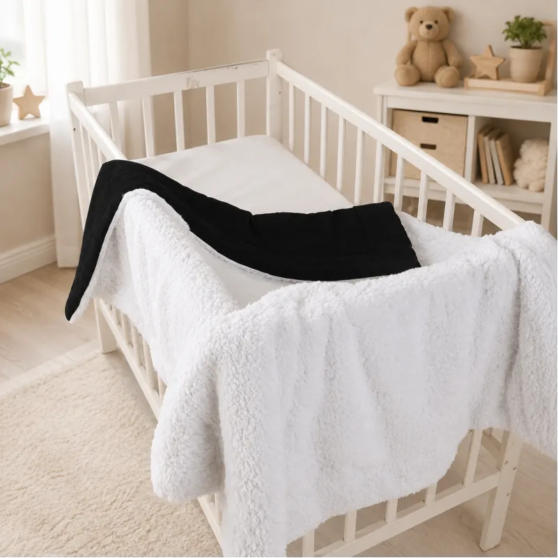 Дитячий плед №076 Teddy Flannel 002 Black - 2
