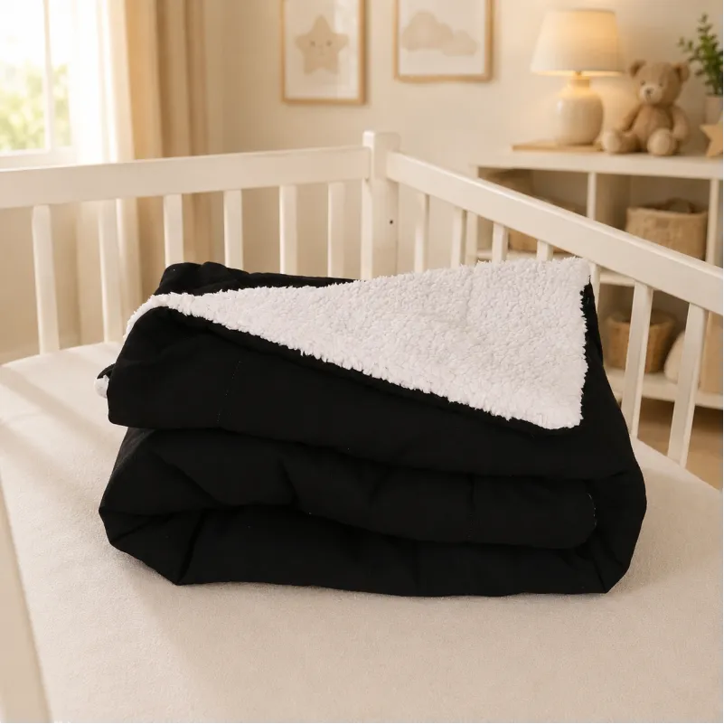 Дитячий плед №076 Teddy Flannel 002 Black - 3