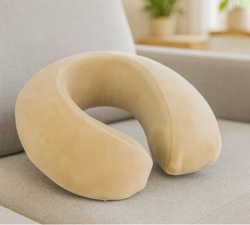 Подушка для подорожей №8722 Velvet Line 28-0004 Cream (велюр)