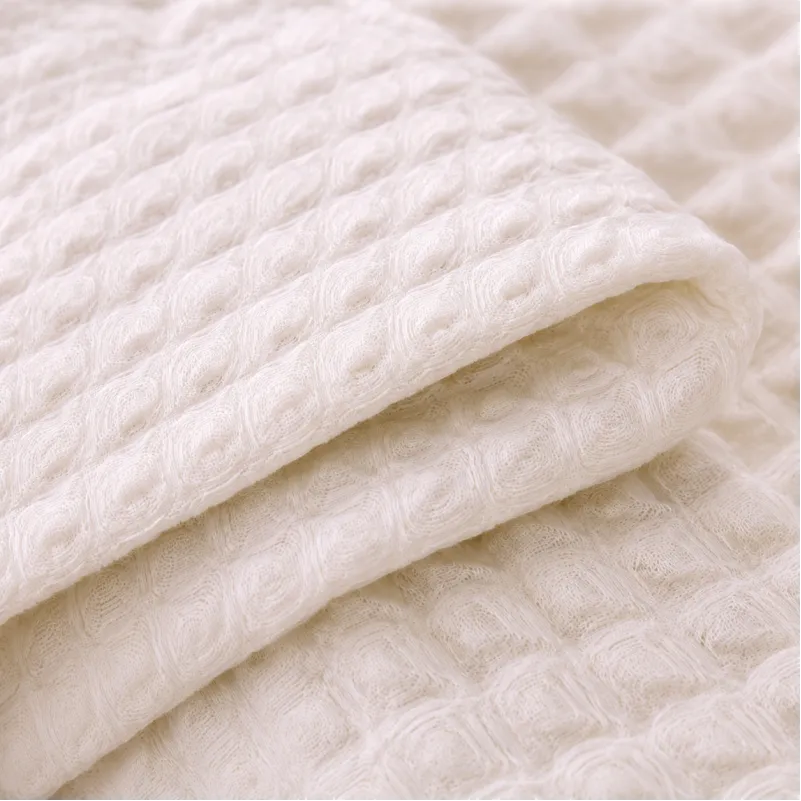 Детский плед №010 Pure Waffle White - 1