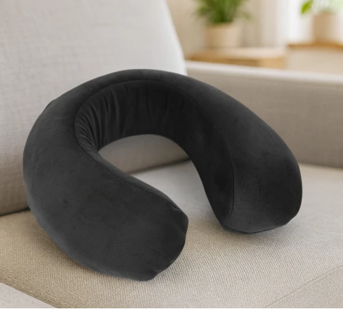 Подушка для подорожей №8723 Velvet Line 28-0005 Ashen (велюр)