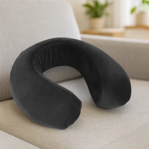 Подушка для путешествий  №8723 Velvet Line 28-0005 Ashen (велюр)