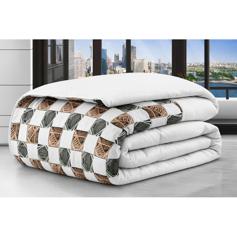 Одеяло хлопковое зимнее №3503 Print Line (100% поліестер) Mabel Black Friday
