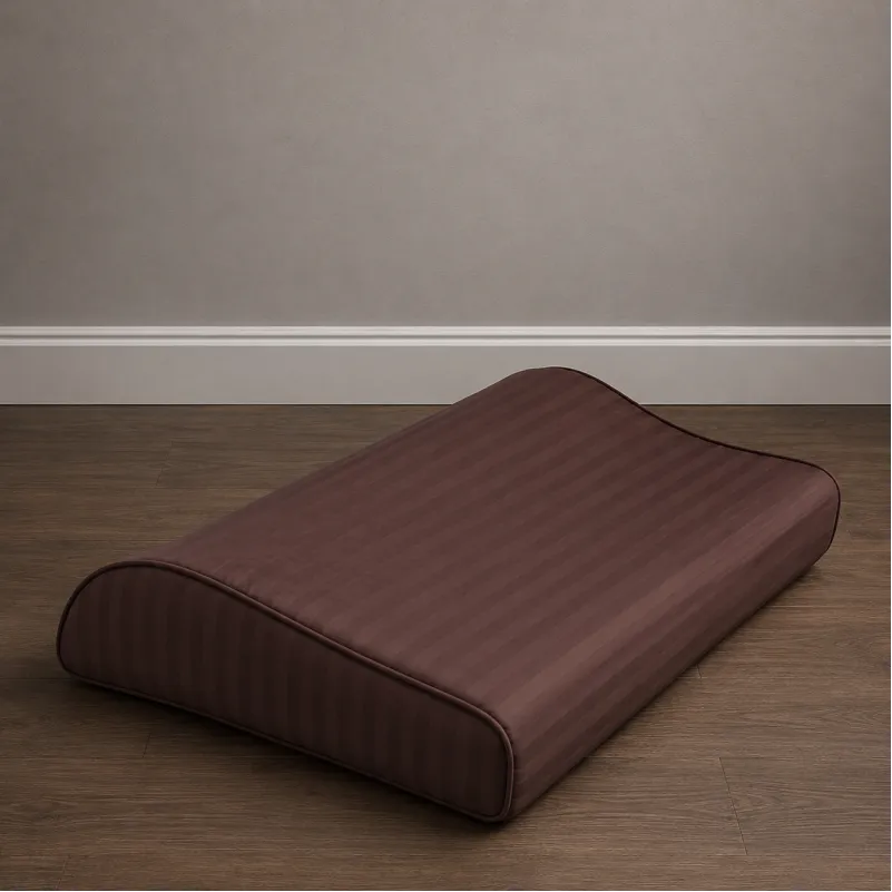 Наволочка №10016 Satin Stripe 30-0006 Dark Brown