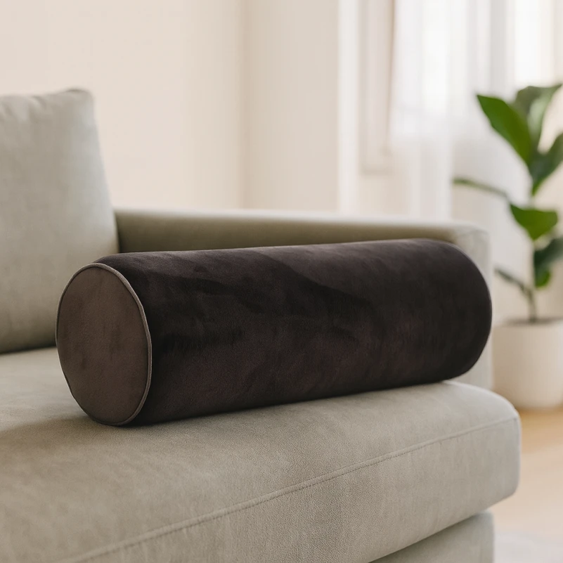 Подушка-валик №8492 Velvet Line 28-0005 Ashen