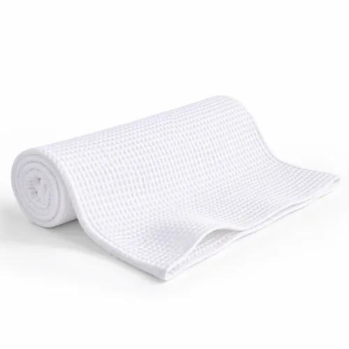 Полотенце вафельное №001 White - 2